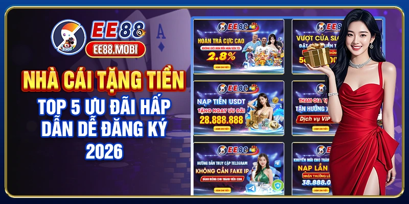 Nhà Cái Tặng Tiền - Top 5 Ưu Đãi Hấp Dẫn Dễ Đăng Ký 2026